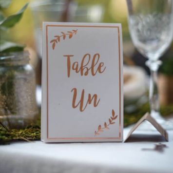 10 Marque-Tables - Rose Gold