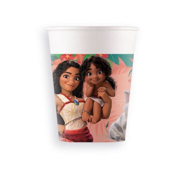 Gobelets Vaiana 2 avec illustration de Vaiana, Pua et Simea | jourdefete.com