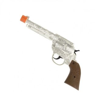 Pistolet de Cow Boy Argent - 29 cm