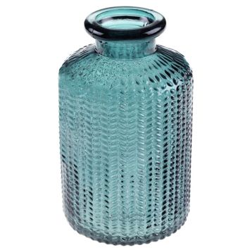 Vase bouteille en verre - 6 x 10 cm - Couleur au choix