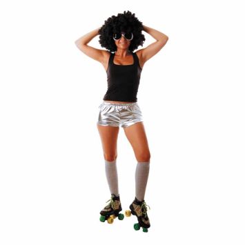 Mini short Disco - Taille Unique - Argent