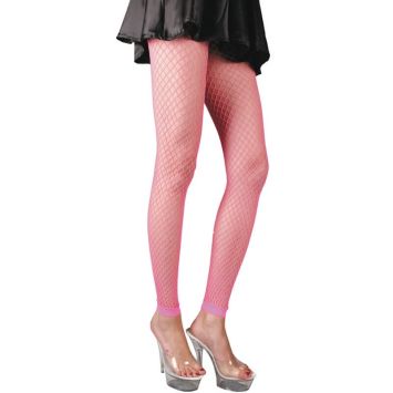 Legging Résille - Rose Fluo