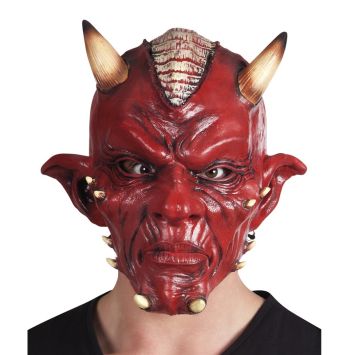 Masque de Démon Effrayant Rouge