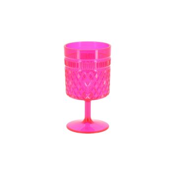 Verre à pied réutilisable Elixir 270 ml coloré pour fête | jourdefete.com