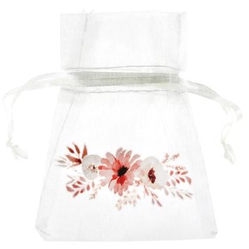 Des pochons parfaits pour offrir des dragées à vos invités lors de votre événement avec la collection Amour Floral | jourdefete.com
