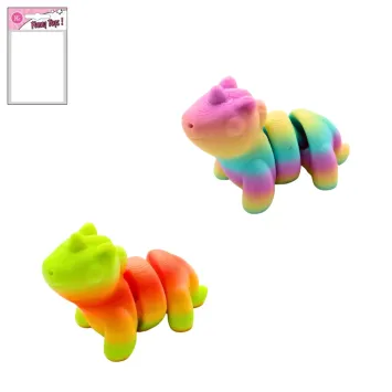 Animal licorne arc-en-ciel 5 cm coloré et souple | jourdefete.com