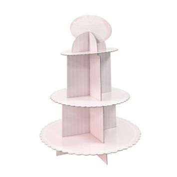 Présentoir à Cupcakes - Baby Shower - Rose | jourdefete.com