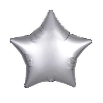 Ballon Hélium Etoile Satiné Argent