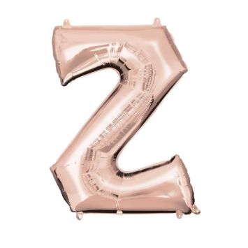 Méga Ballon Hélium - Lettre Z - Rose Gold