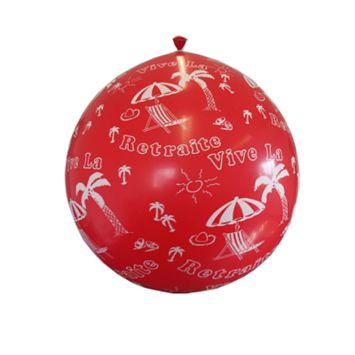 Ballon de Baudruche Géant Vive la Retraite  1 mètre - Coloris au choix | jourdefete.com