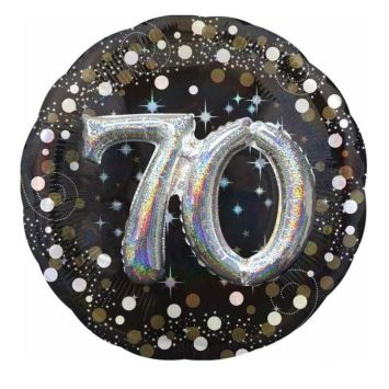 Ballon Métallique Hélium - 70 ans