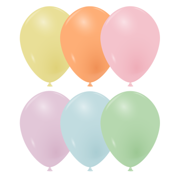 Ballons de fête coloris pastel neutres Ø25 cm x10 | jourdefete.com
