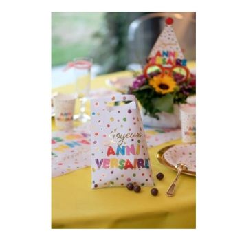 10 Sachets Anniversaire - Anniversaire Ballons Multicolores