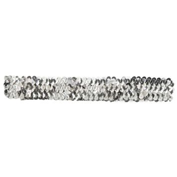 Bandeau Charleston à Sequins Argent