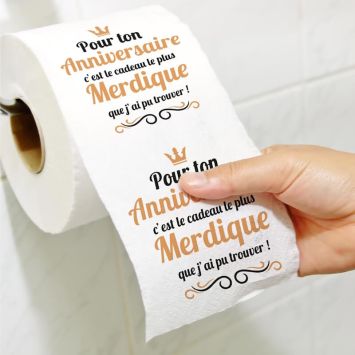 Rouleau de papier WC - Anniversaire Merdique