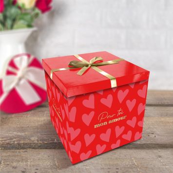 Boîte Cadeau - Saint-Valentin - Modèle Moyen - Collection Chéri Chérie