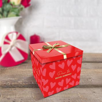 Boîte Cadeau - Saint-Valentin - Modèle Petit - Collection Chéri Chérie