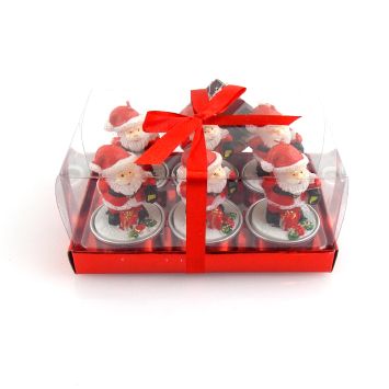 6 Petite Bougies Père Noël