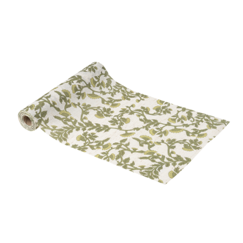 Chemin de table Botanica Verde 28 cm x 5 m | jourdefete.com