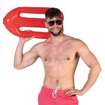 Bouée de sauvetage rouge de 73 cm | jourdefete.com