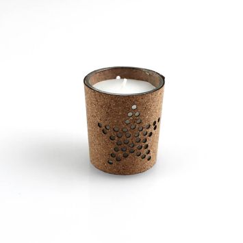 Bougie en Liège "Etoile" - 6.5cm