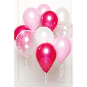 Bouquet de 10 ballons en latex - Couleur au choix