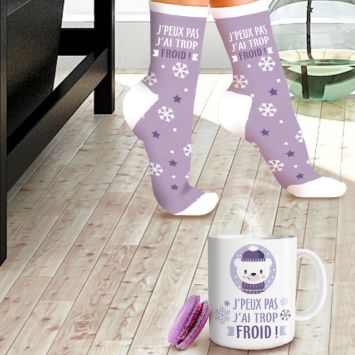Coffret Cadeau Mug et Chaussettes - Ourson