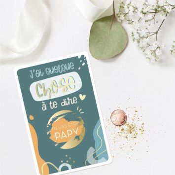 Carte à gratter Annonce - Tu vas être Papy - Collection Annonce de Grossesse