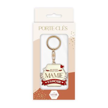 Porte-clés Super Mamie d’Amour élégant et coloré | jourdefete.com