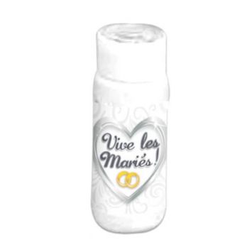 Tube à bulles "Vive les Mariés"