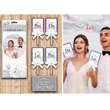 Jeu "Elle et Lui" pour animation de mariage