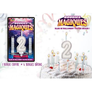 Bougies magiques – Chiffre 2