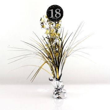 Centre de Table Palmier 18 Ans - Argent / Or