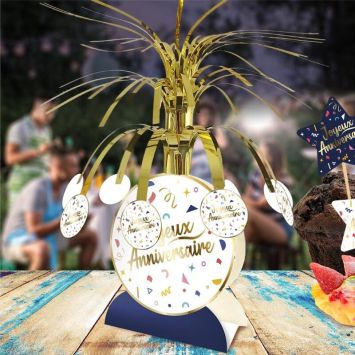 Centre de table - Joyeux Anniversaire - Collection Confettis