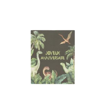 Sachets cadeaux dinosaures Joyeux Anniversaire avec stickers verts x10 | jourdefete.com