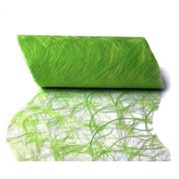 chemin-table-intisse-vert-pomme-decoration | jourdefete.com