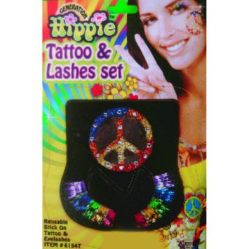 Faux Cils et Tatoo «Peace & Love»