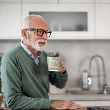 Coffret Tasse à café "La pause de Papy bien méritée" - Collection Papy d'Amour