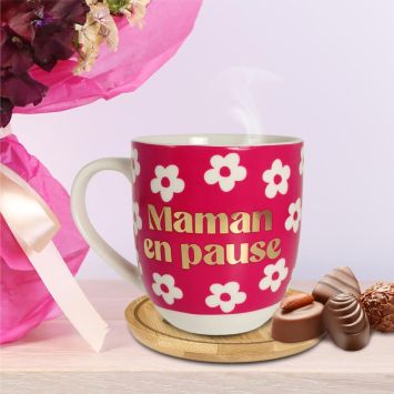 Coffret Tasse à café "Maman en pause" - Collection Maman d'Amour