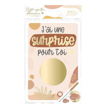 Une carte à gratter pour que la future mamie découvre la grossesse | jourdefete.com