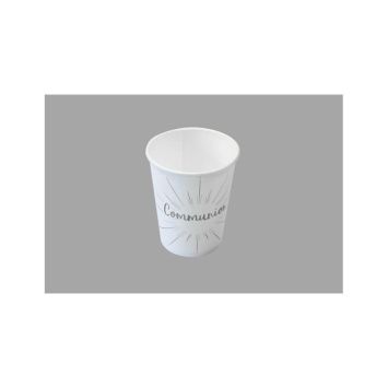 6 Gobelets en Carton - Communion - Argent | JOURDEFETE.COM