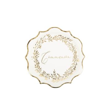 8 Assiettes en carton Communion Jolis Brins | jourdefete.com