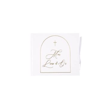 Livre d'or - Collection Communion Pureté Blanc et Or recto