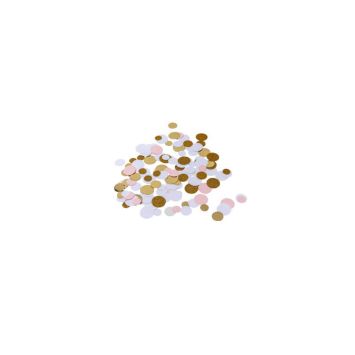 confettis-rose-blanc-paillettes-or-decoration-table | jourdefete.com