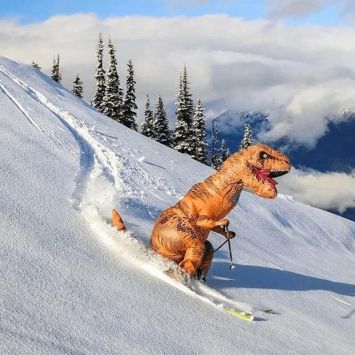 Déguisement gonflable de T-Rex XXL pour adulte - Taille unique
