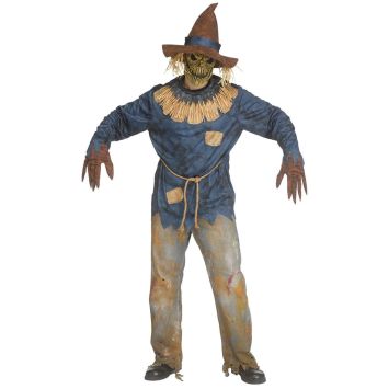 Déguisement Halloween épouvantail homme complet avec masque effrayant | jourdefete.com