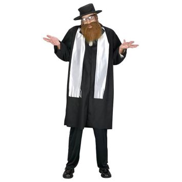 Déguisement de Rabbin pour homme - Taille unique | jourdefete.com