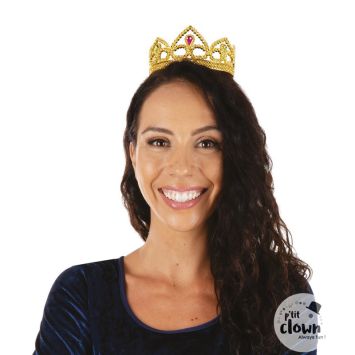 Diadème princesse doré élégant | jourdefete.com