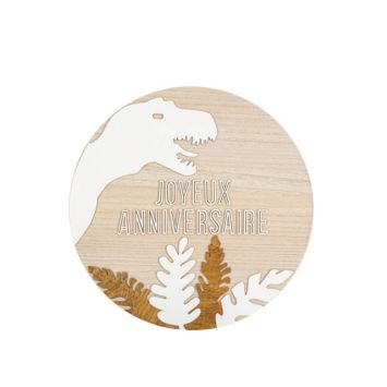 panneau joyeux anniversaire collection dinosaure kraft | jourdefete.com