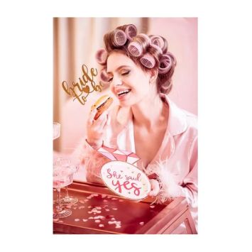 6 Assiettes en carton - She Said Yes - EVJF